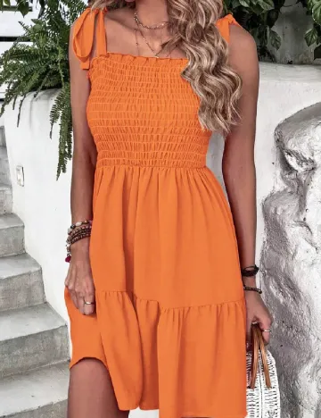 Rochie scurta SHEIN, portocaliu