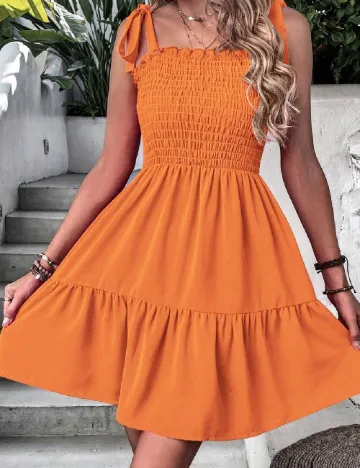Rochie scurta SHEIN, portocaliu