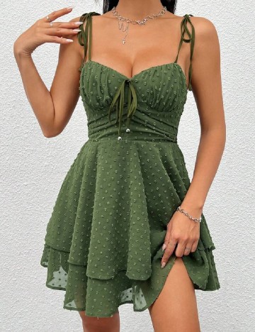 Rochie scurta SHEIN, verde