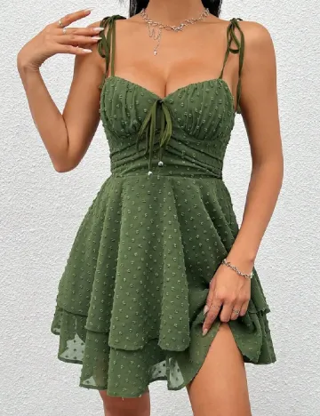 Rochie scurta SHEIN, verde