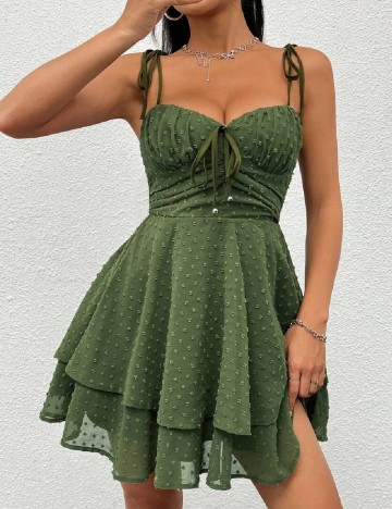 Rochie scurta SHEIN, verde