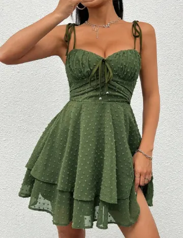 Rochie scurta SHEIN, verde