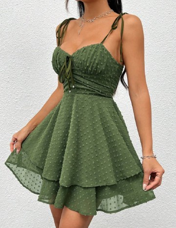 Rochie scurta SHEIN, verde