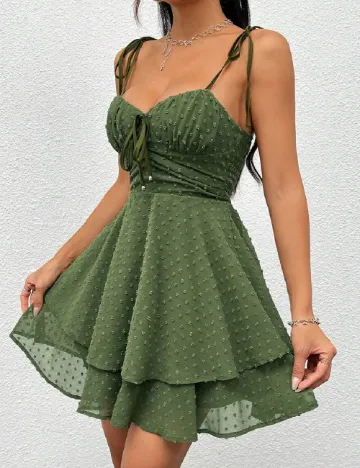 Rochie scurta SHEIN, verde