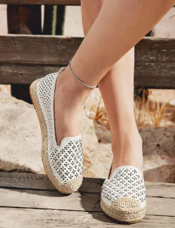 Espadrile SHEIN, alb