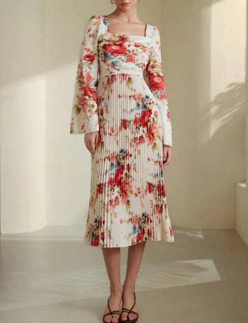 Rochie medie SHEIN, floral print