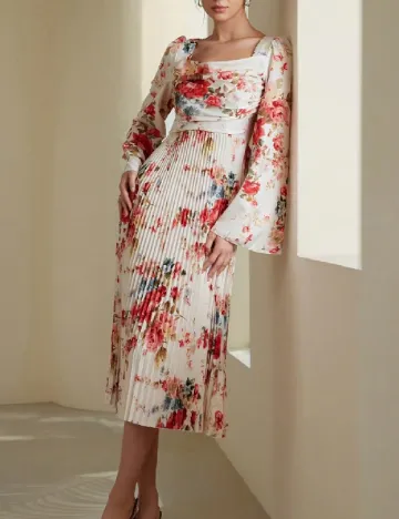 Rochie medie SHEIN, floral print