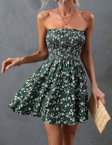 Rochie scurta SHEIN, verde