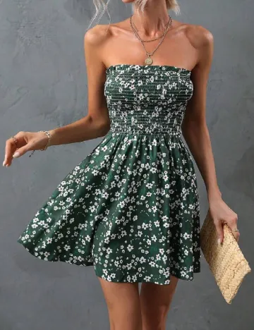 Rochie scurta SHEIN, verde