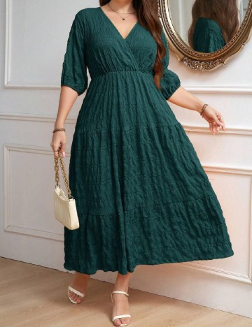 Rochie lunga SHEIN CURVE, verde