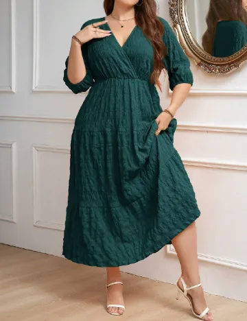 Rochie lunga SHEIN CURVE, verde