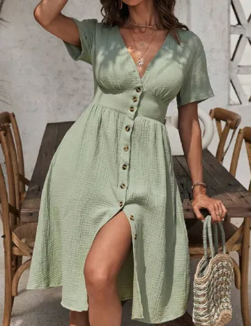 Rochie medie SHEIN, verde