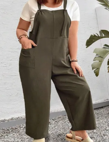 Salopeta SHEIN CURVE, verde