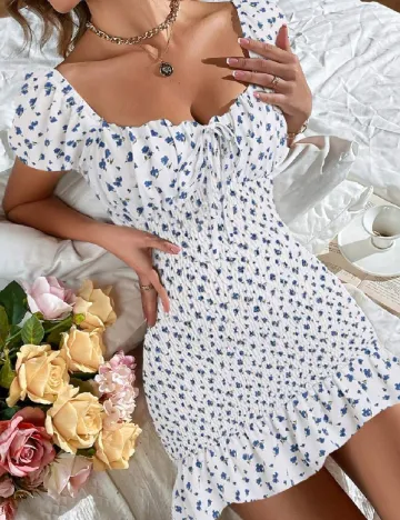 Rochie scurta SHEIN, alb