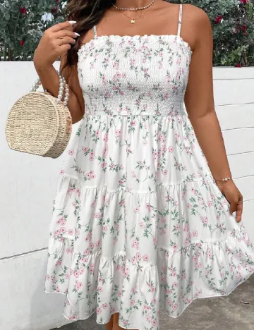 Rochie scurta SHEIN CURVE, alb