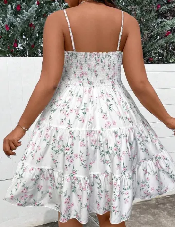 Rochie scurta SHEIN CURVE, alb