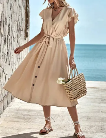 Rochie medie SHEIN, crem