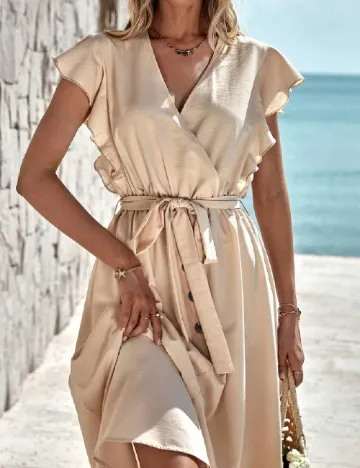 Rochie medie SHEIN, crem