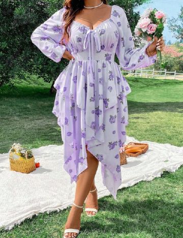 Rochie medie SHEIN CURVE, mov