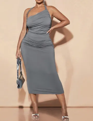 Rochie medie SHEIN CURVE, gri