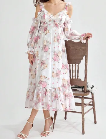 Rochie medie SHEIN, floral print