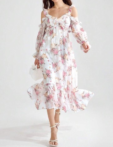 Rochie medie SHEIN, floral print