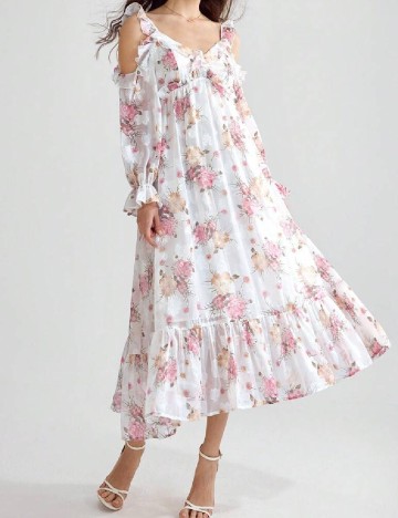 Rochie medie SHEIN, floral print