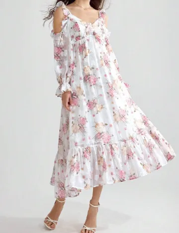 Rochie medie SHEIN, floral print