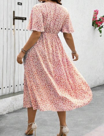 Rochie lunga SHEIN CURVE, roz