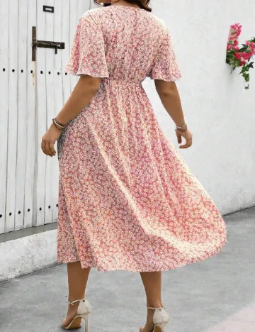 Rochie lunga SHEIN CURVE, roz