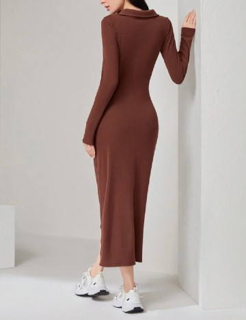 Rochie medie SHEIN, maro