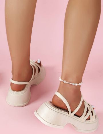 Sandale SHEIN, ecru