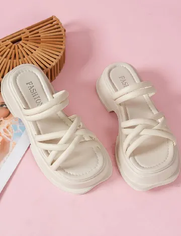 Sandale SHEIN, ecru