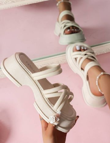 Sandale SHEIN, ecru