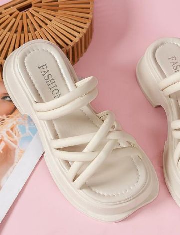 Sandale SHEIN, ecru