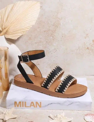 Sandale SHEIN, negru/maro