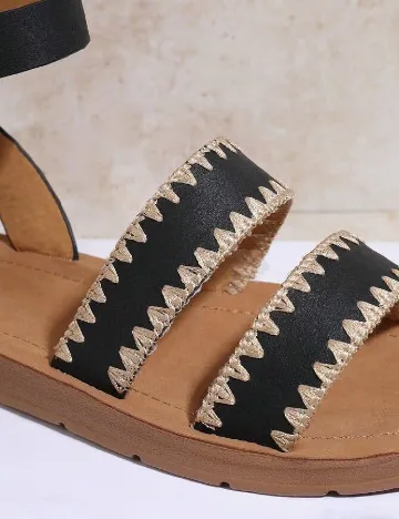 Sandale SHEIN, negru/maro