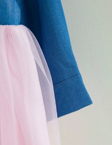 Rochie Shein Kids, roz/albastru