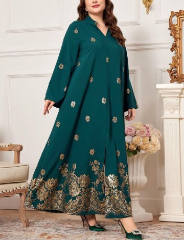 Rochie lunga SHEIN CURVE, verde