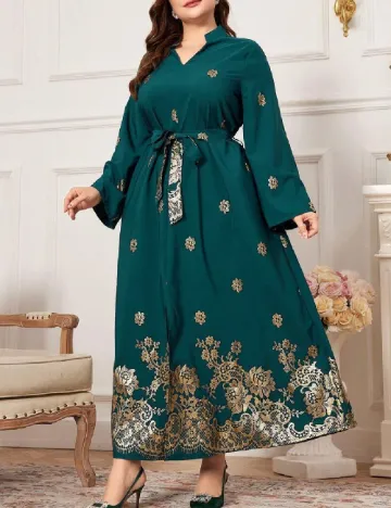 Rochie lunga SHEIN CURVE, verde