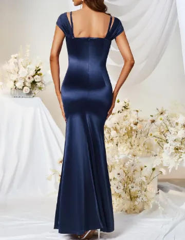 Rochie lunga MUXXN, albastru