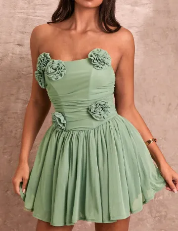 Rochie scurta SHEIN, verde