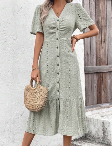 Rochie medie SHEIN, verde