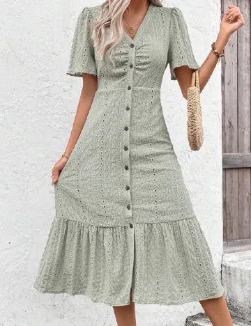 Rochie medie SHEIN, verde