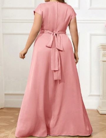Rochie lunga SHEIN CURVE, roz