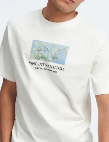 Tricou Reserved, ecru
