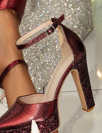 Pantofi SHEIN, visiniu