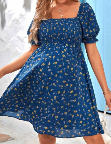 Rochie scurta SHEIN Maternity, albastru
