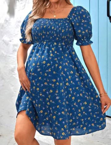 Rochie scurta SHEIN Maternity, albastru