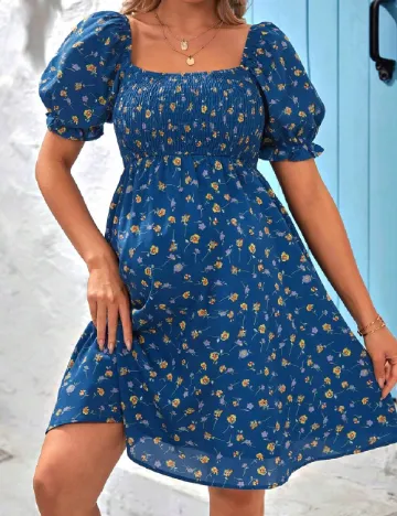 Rochie scurta SHEIN Maternity, albastru